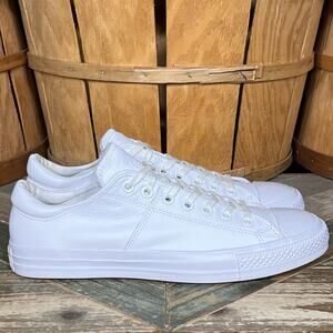 Converse All Star Madison OX White Leather Low Top Sneakers Womens Size 11